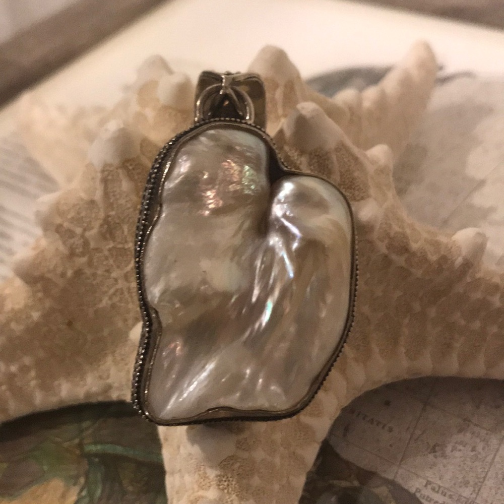 Mother of Pearl Piece Set In Sterling Silver #4